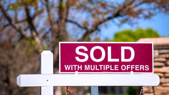 house sold with multiple offers sign PSA